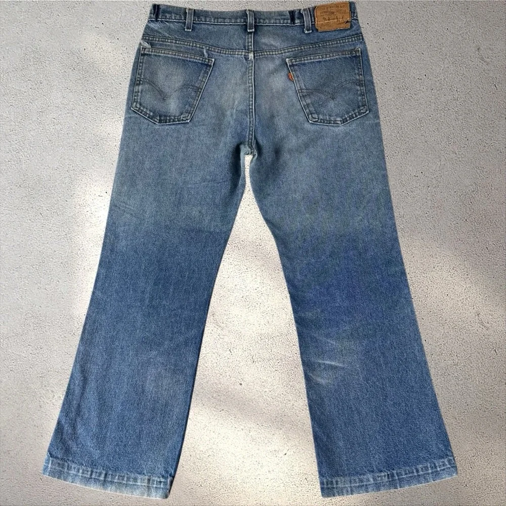 Vintage Levi's 517 Orange Tab Bootcut Jeans 20517-0217 Fits 35x27.5 USA Flare - Picture 2 of 9